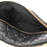 Calfskin Quilted Banane Waist Bag Fanny Pack Black - Image 5