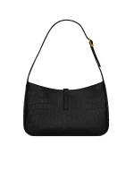 Le 5 a 7 in Crocodile Embossed Shiny Leather - Image 5