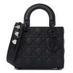 Ultra Matte Calfskin Cannage Small My ABC Lady  Black