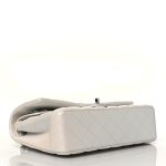 Lambskin Quilted Medium Double Flap White - Image 5