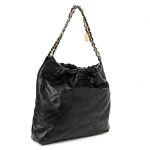 Shiny Calfskin Quilted Small Chanel 22 Black - Image 3