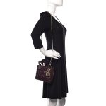 Lambskin Cannage Mini Lady  Plum - Image 2