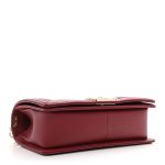 Caviar Quilted Medium Boy Flap Burgundy - Image 4