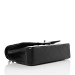 Lambskin Quilted Medium Double Flap Black - Image 3