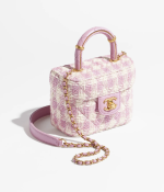 SMALL VANITY CASE-Pink & Ecru - Image 2
