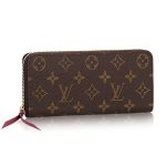 Monogram Canvas Clemence Wallet M60742 Fuchsia