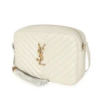 Saint Laurent Crema Soft Chevron Quilted Leather Lou Camera Bag - Image 2