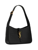 Le 5 a 7 in Crocodile Embossed Shiny Leather - Image 2