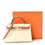 Epsom Horseshoe Mini Kelly Sellier 20 Craie Gold - Image 7