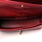 Caviar Quilted Medium Double Flap Red - Image 6