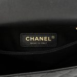 Caviar Lizard Embossed Quilted Mini Coco Handle Flap Black - Image 6