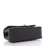 Caviar Quilted Mini Top Handle Rectangular Flap Black - Image 4