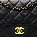Lambskin Quilted Medium Double Flap Black - Image 5
