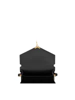 Cassandra Medium Top Handle Bag in Grain de Poudre Embossed Leather - Image 5