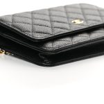 Caviar Quilted Wallet On Chain WOC Black - Image 5