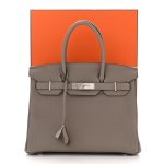 Togo BIRKIN 30 Gris Asphalte - Image 8