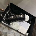 Chanel Enamel Handle Clutch with Chain in Grained Calfskin - Image 5