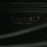 Lambskin Quilted Small Trendy CC Dual Handle Flap Bag Black - Image 6