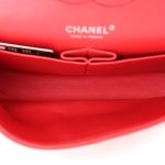 Lambskin Quilted Medium Double Flap Red - Image 5