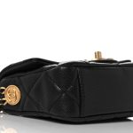 CHANEL Caviar Quilted Mini Twist Your Buttons Flap Black - Image 4