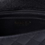 Caviar Quilted Mini Top Handle Rectangular Flap Black - Image 8