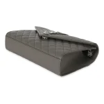 Saint Laurent Grey Grain De Poudre Medium Envelope In Mix Flap Bag - Image 7