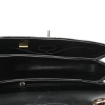 Lambskin Quilted Small Trendy CC Dual Handle Flap Bag Black - Image 7