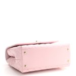 Caviar Quilted Small Coco Handle Flap Light Pink - Image 3
