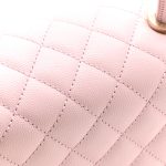 Caviar Quilted Small Coco Handle Flap Light Pink - Image 5