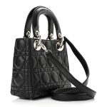 Lambskin Cannage Mini Lady  Black（6.5 x 6 x 3 in） - Image 3