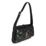 Saint Laurent Black Quilted Lambskin Le 57 Hobo - Image 3