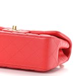 Lambskin Quilted Mini Rectangular Flap Red - Image 4