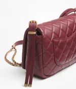 Lambskin & Gold-Tone Metal Dark Brown - Image 2