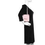 Caviar Quilted Medium Double Flap Light Pink - Image 2