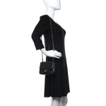 Lambskin Quilted Mini Square Flap Black - Image 2