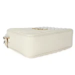 Saint Laurent Crema Soft Chevron Quilted Leather Lou Camera Bag - Image 8