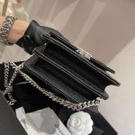 Chanel Enamel Handle Clutch with Chain in Grained Calfskin - Image 7