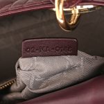 Lambskin Cannage Mini Lady  Plum - Image 5