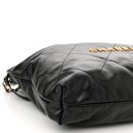 Shiny Calfskin Quilted Small Chanel 22 Black - Image 5