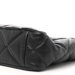Lambskin Quilted Chanel 19 Shopping Bag Black - Image 8