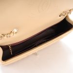 Lambskin Medium Surpique Chevron Single Flap Light Beige - Image 5