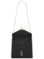 Cassandra Medium Top Handle Bag in Grain de Poudre Embossed Leather - Image 4