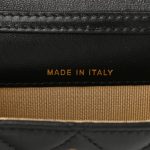 Lambskin Quilted Pearl Crush Flap With Chain Black - Image 4