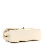 Caviar quilted Medium Double clamshell off-white - Image 3