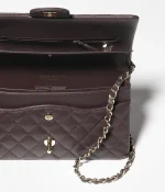 Grained Shiny Calfskin & Gold-Tone Metal - Image 5