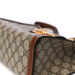 GG Supreme Monogram Calfskin Small Padlock Tote Beige Ebony Tuscany - Image 9