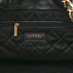 Shiny Calfskin Quilted Small Chanel 22 Black - Image 7