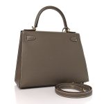 Epsom Kelly Sellier 28 Etoupe (Golden Lock) - Image 3