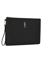 Monogram Document Holder in Matelasse Leather - Image 3