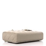 Lambskin Cannage Medium Lady D-Joy Sand - Image 5